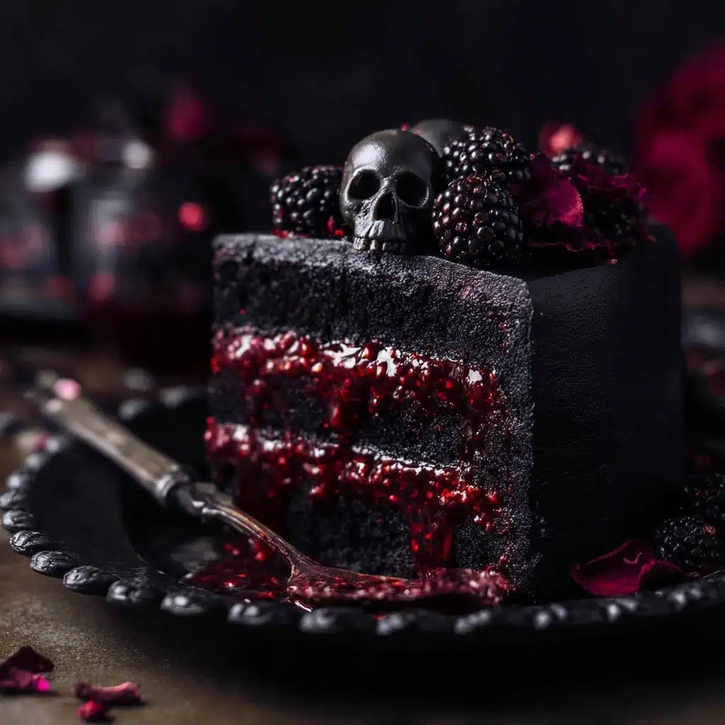 Spooky Black Velvet Halloween Cake Recipe - Recipe Image