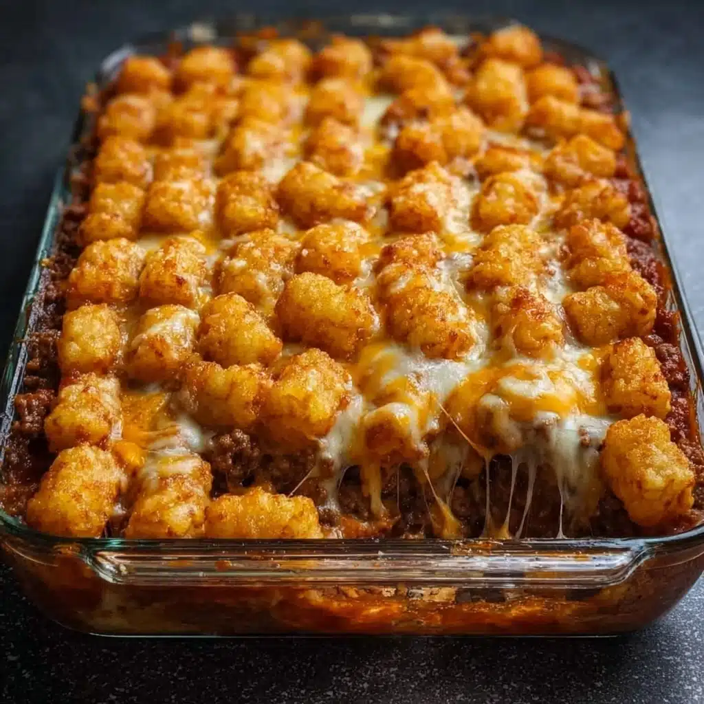 Chili Cheese Tater Tot Casserole Recipe - Recipe Image