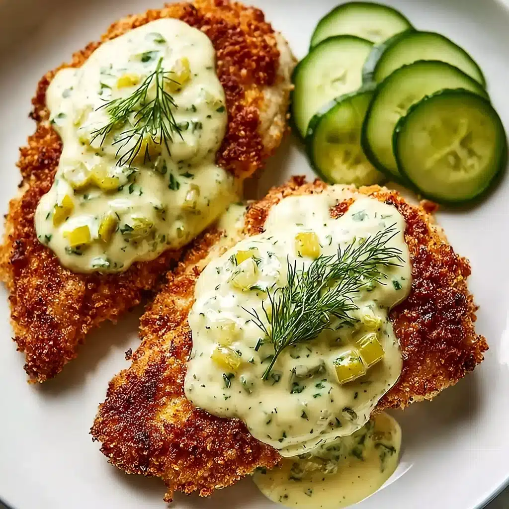Crispy Dill Pickle Parmesan Chicken Recipe - Recipe Image