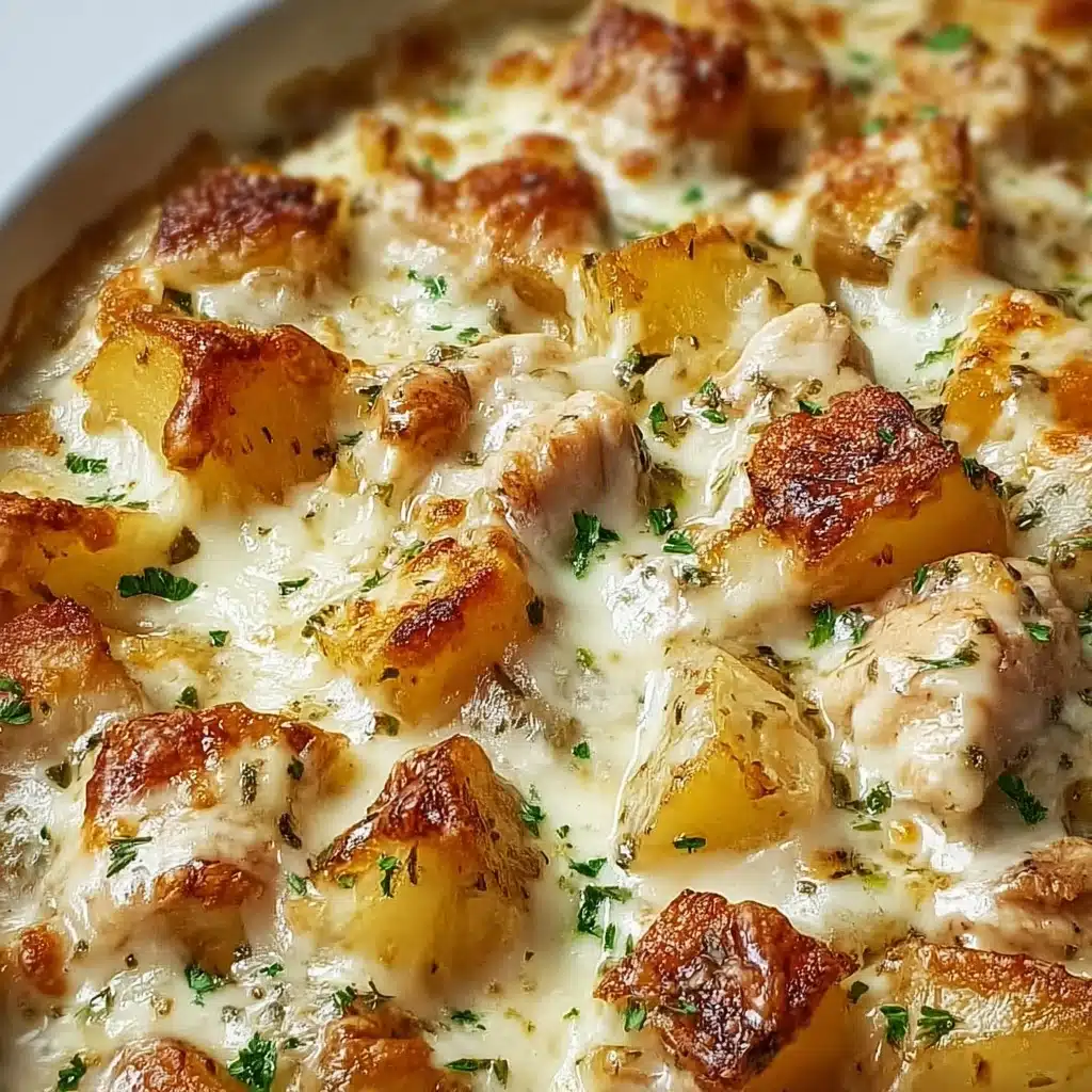 Garlic Parmesan Crockpot Chicken and Potatoes Recipe - Recipe Image