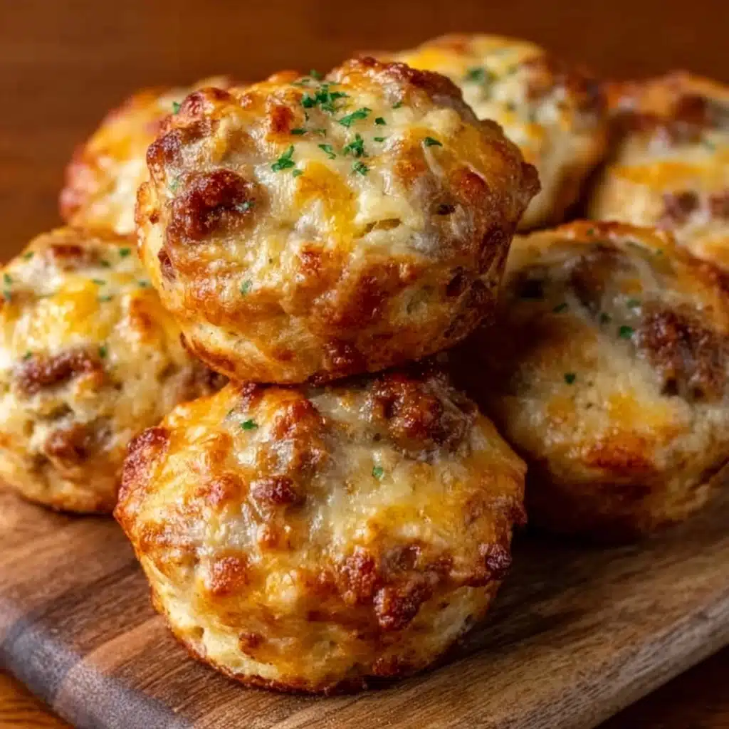 Garlic Parmesan Cheeseburger Bombs are 3 easy juicy crispy Recipe - Recipe Image