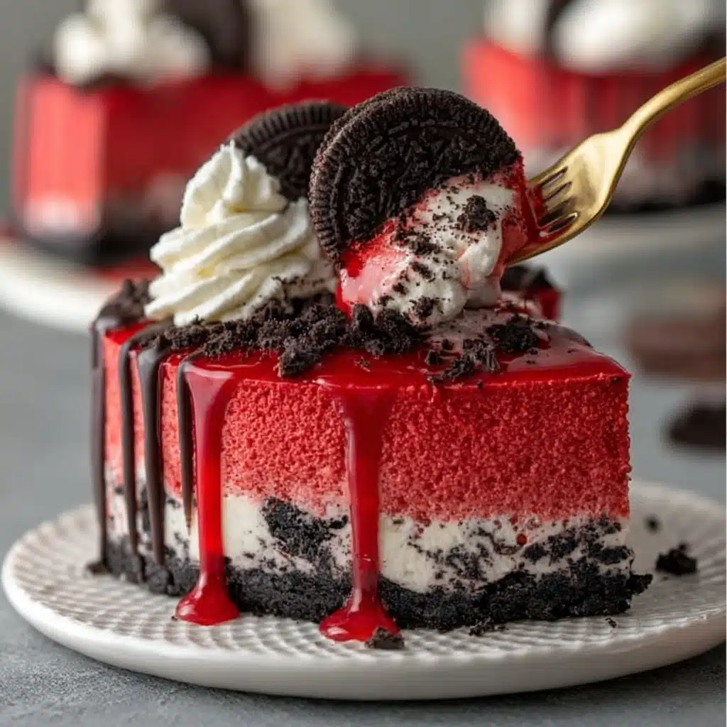 Red Velvet Oreo Cheesecake Recipe - Recipe Image
