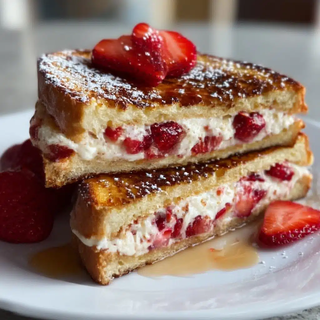 Strawberry Cheesecake Stuffed French Toast Recipe - Recipe Image