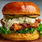 Spicy Chicken Sandwich with Creamy Homemade Sauce Recipe