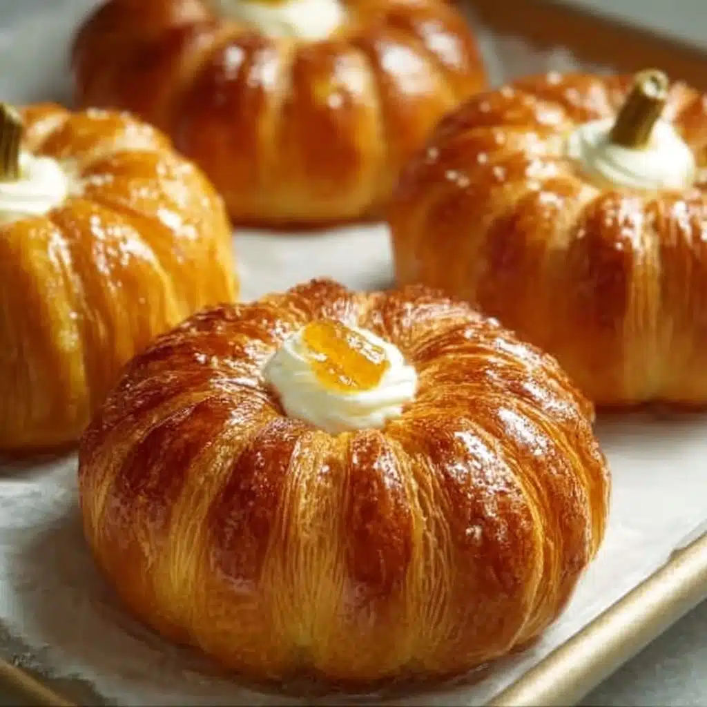 Crescent Pumpkins with Cream Cheese and Pumpkin Pie Filling Recipe - Recipe Image