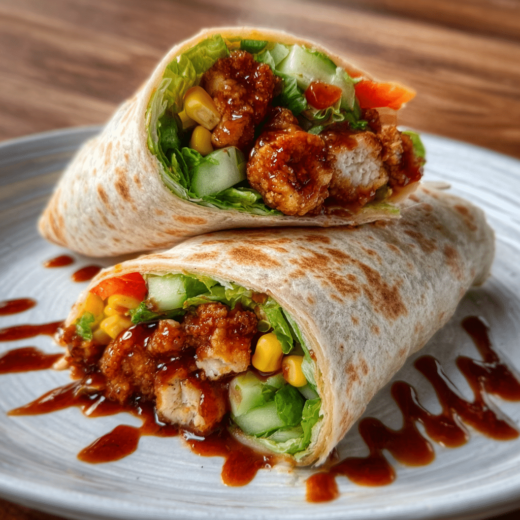 Sweet Chili Chicken Wraps Recipe - Recipe Image