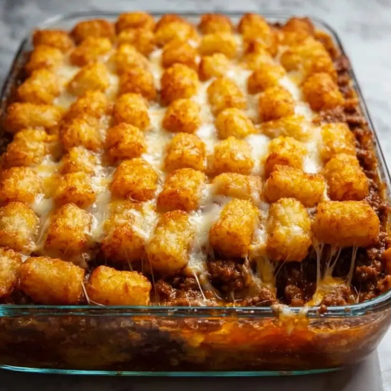 Chili Cheese Tater Tot Casserole Recipe