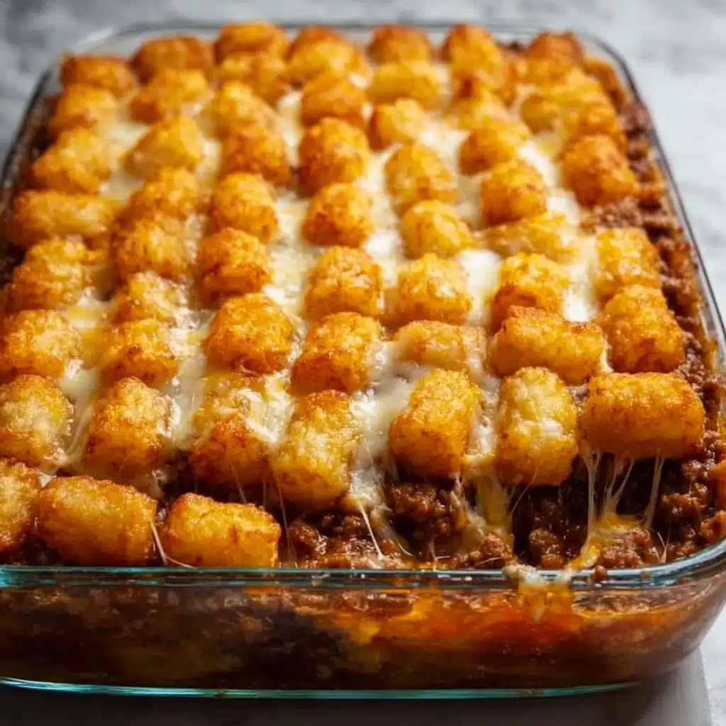 Chili Cheese Tater Tot Casserole Recipe - Recipe Image