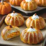 Crescent Pumpkins with Cream Cheese and Pumpkin Pie Filling Recipe