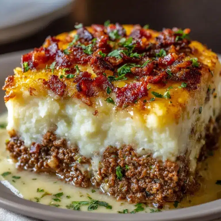 Meatloaf with Mashed Potatoes and Cheese Recipe