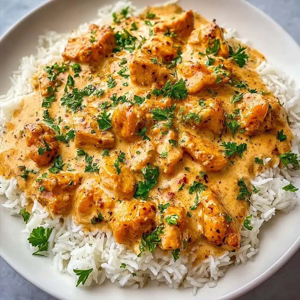 Creamy Smothered Chicken and Rice RECIPE - Recipe Image