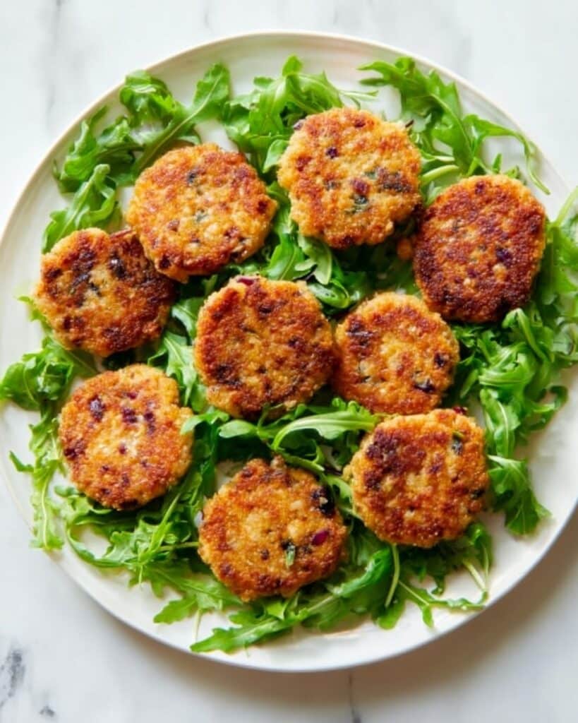 Crispy Quinoa Patties with Mozzarella and Red Onion Recipe