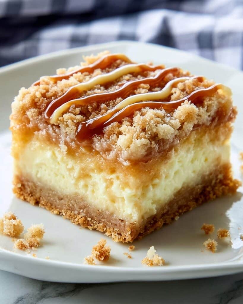 Caramel Apple Cheese Cake Bars Recipe