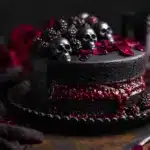 Spooky Black Velvet Halloween Cake Recipe