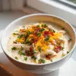 Slow Cooker Keto Chicken Cream Cheese Soup Recipe