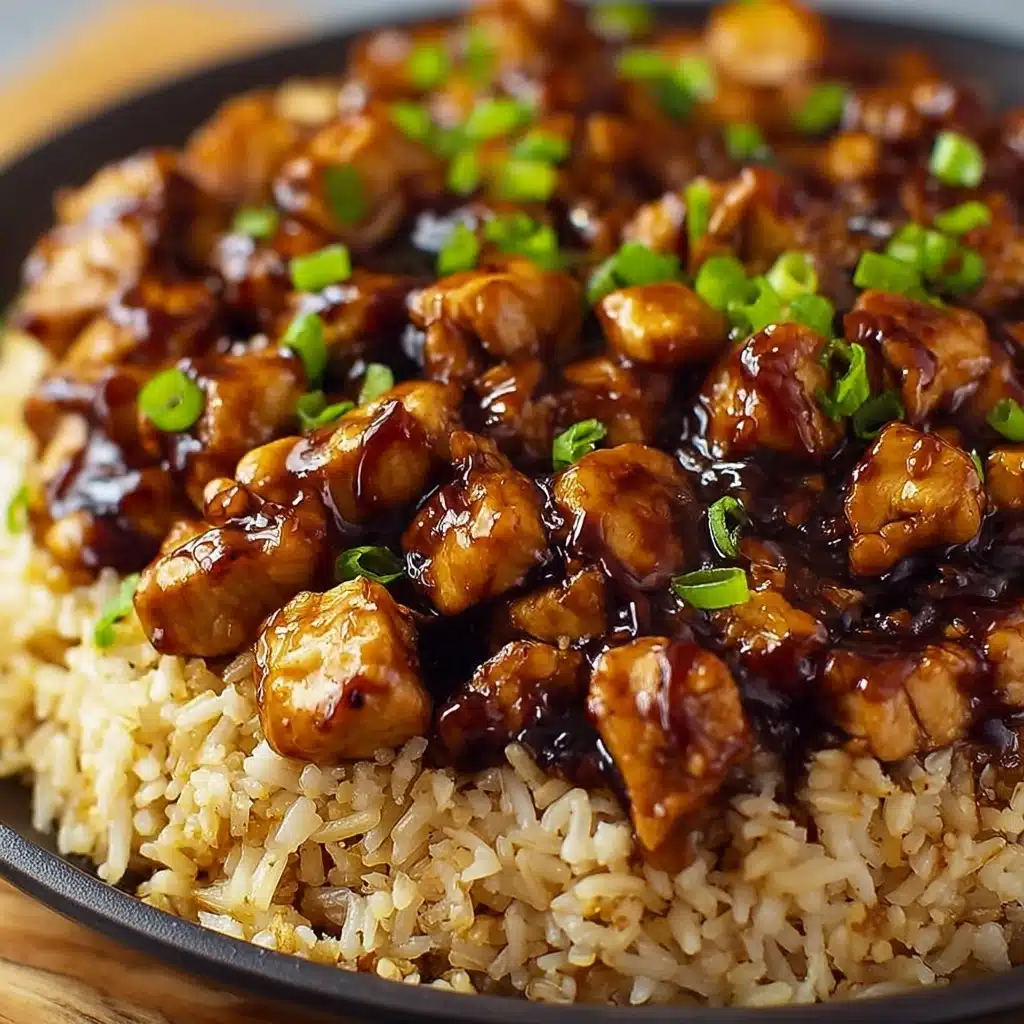 Honey BBQ Chicken Rice Recipe - Recipe Image