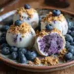 Blueberry Cheesecake Protein Bites Protein Snack Recipe