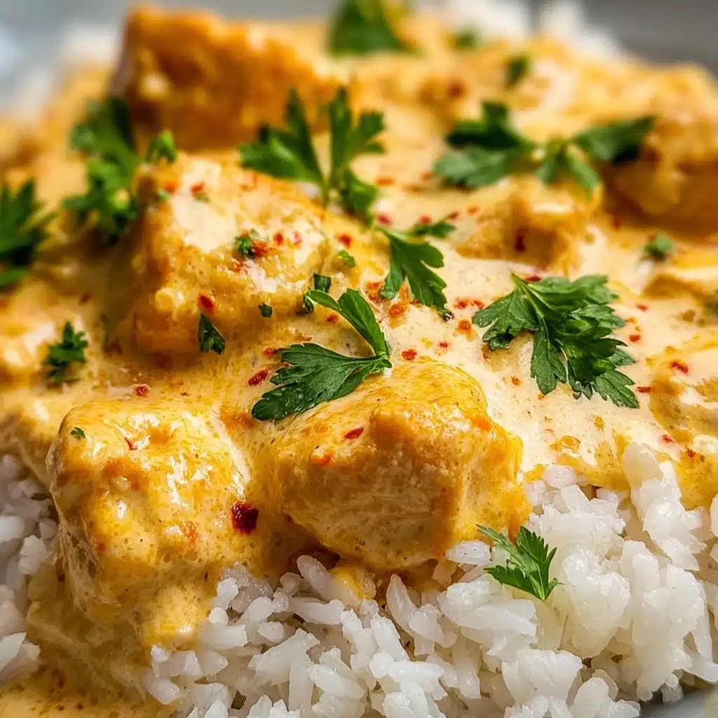 CREAMY SMOTHERED CHICKEN AND RICE RECIPE - Recipe Image