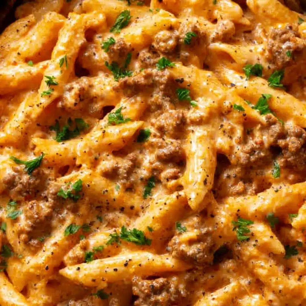 High Protein Creamy Beef Pasta Recipe