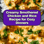 CREAMY SMOTHERED CHICKEN AND RICE RECIPE