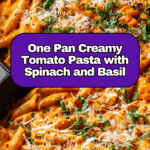 One Pan Creamy Tomato Pasta Recipe