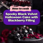 Spooky Black Velvet Halloween Cake Recipe