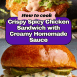Spicy Chicken Sandwich with Creamy Homemade Sauce Recipe