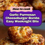 Garlic Parmesan Cheeseburger Bombs are 3 easy juicy crispy Recipe
