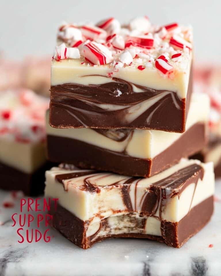 Peppermint Swirl Fudge Recipe