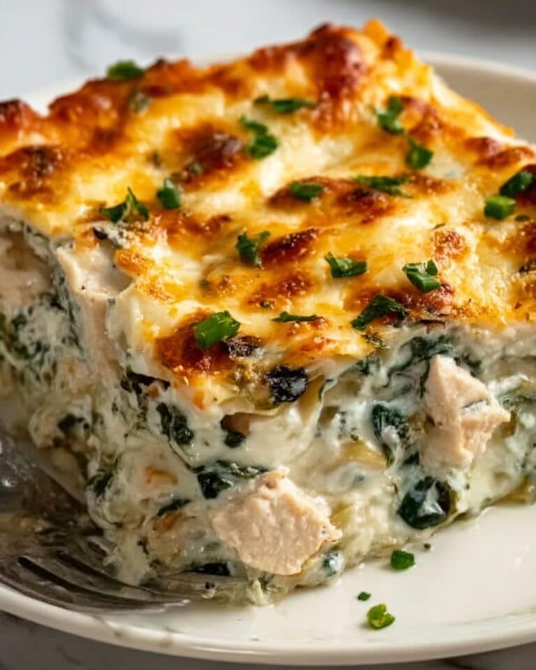 Chicken and Spinach Casserole with Cream Cheese Recipe