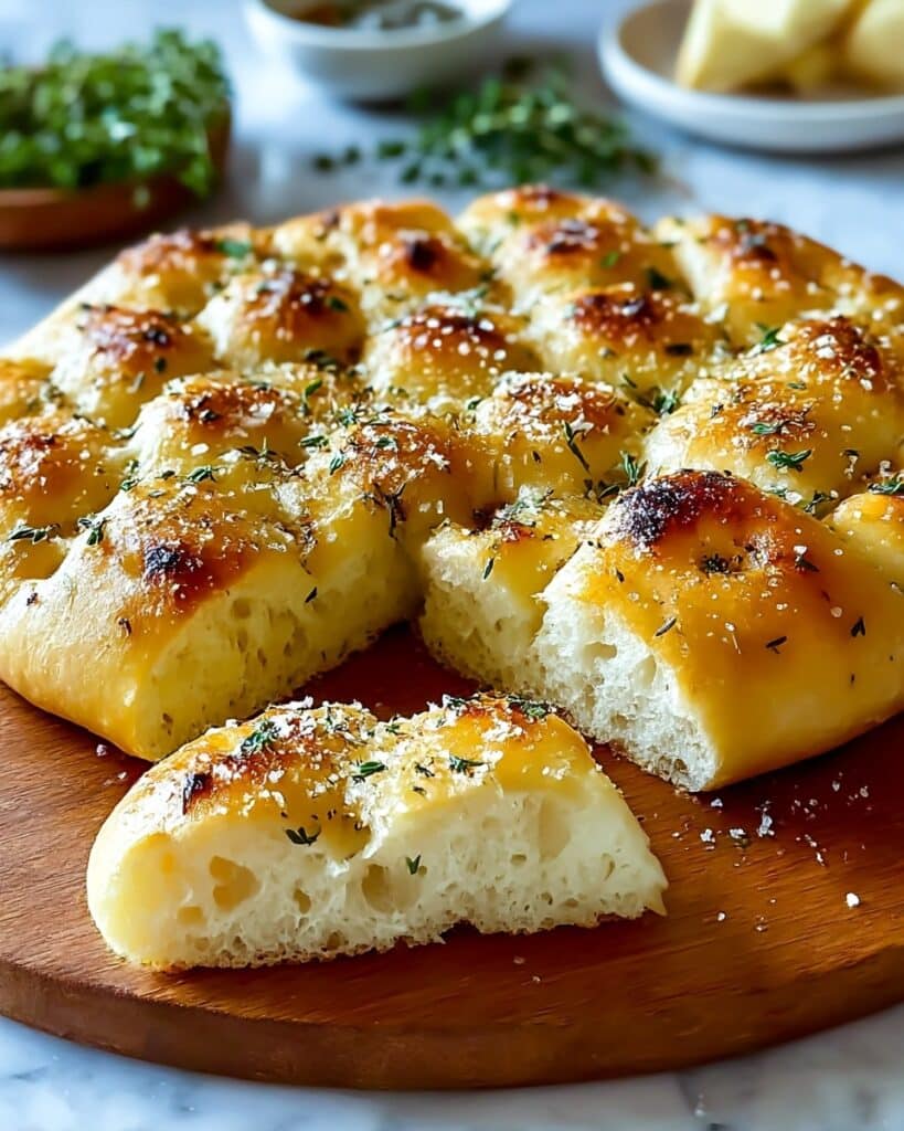 Garlic Parmesan Focaccia Bread Recipe