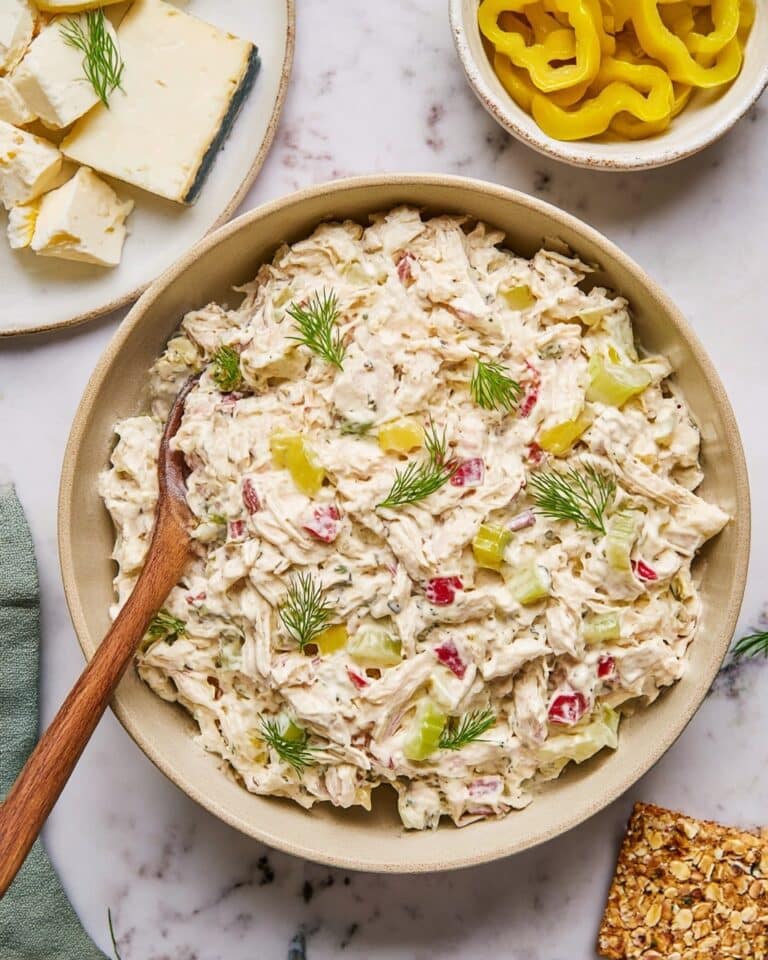 Easy High Protein Feta Chicken Salad Recipe