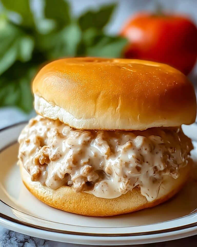 Creamy Chicken Alfredo Sloppy Joes for Comfort Food Bliss Recipe