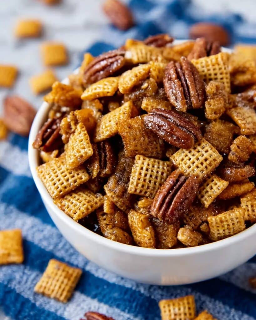 Praline Pecan Crispix Crunch Recipe