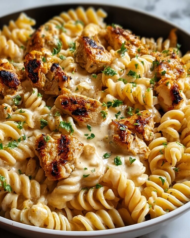 Cheesy Cajun Garlic Chicken Rotini Skillet Recipe