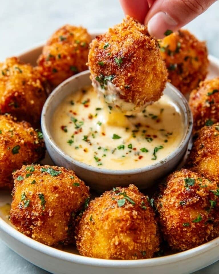 Cheesy Jalapeño Ranch Chicken Poppers with a Creamy Dip Recipe
