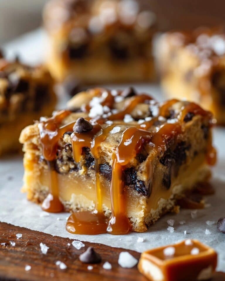 Ultimate Peanut Butter Caramel Toffee Chocolate Chip Cookie Bars Recipe
