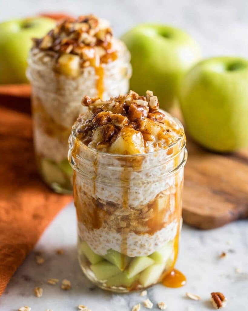 Caramel Apple Overnight Oats Recipe