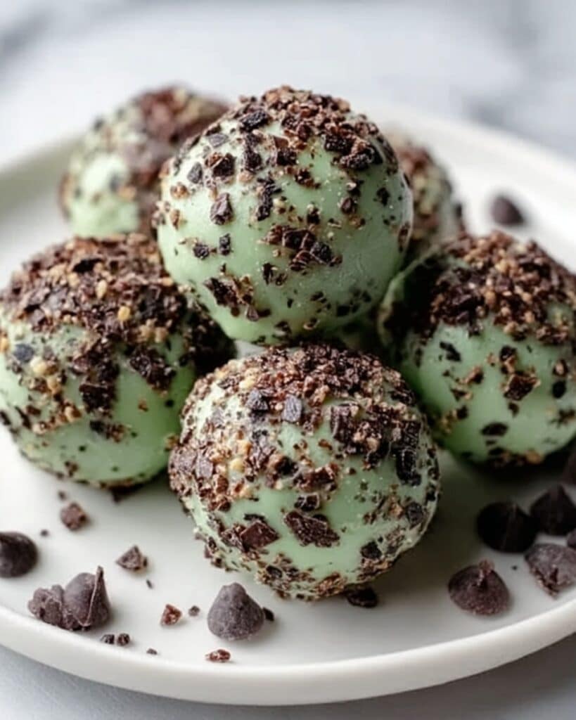 Mint Chocolate Chip Protein Balls Recipe