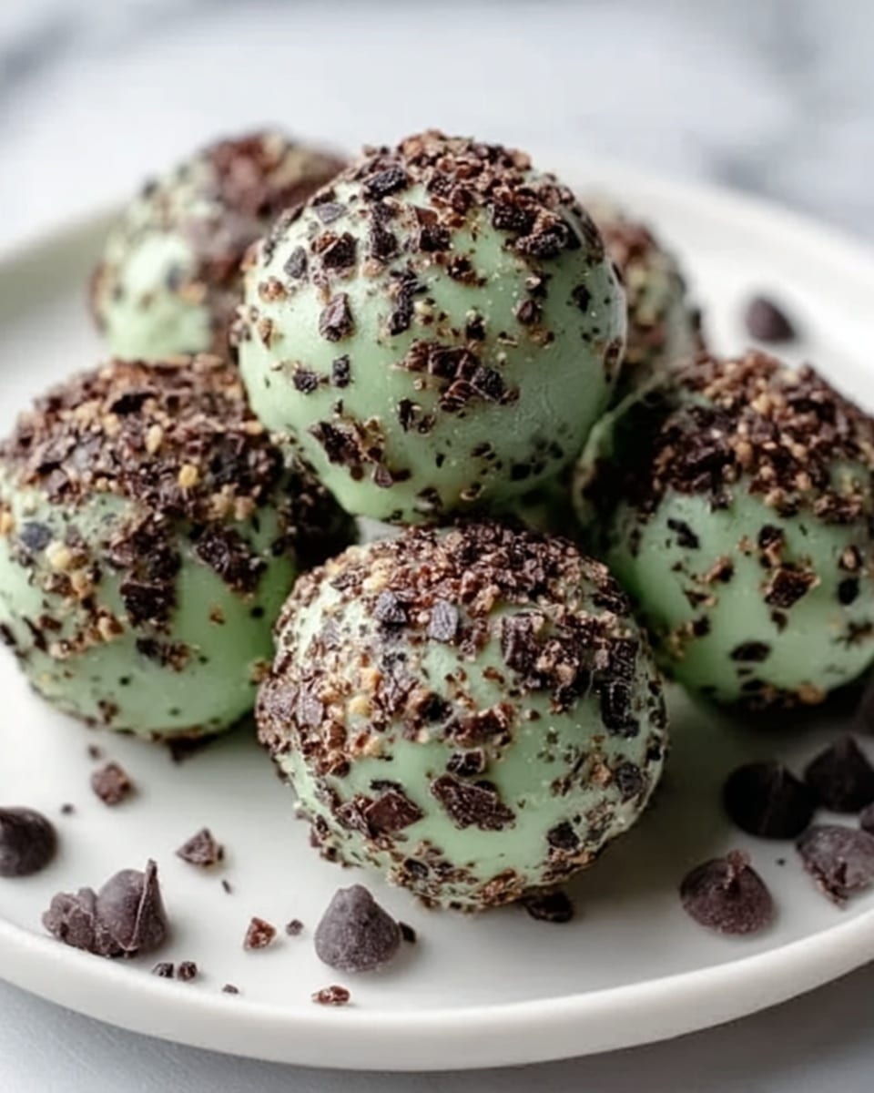 Mint Chocolate Chip Protein Balls Recipe