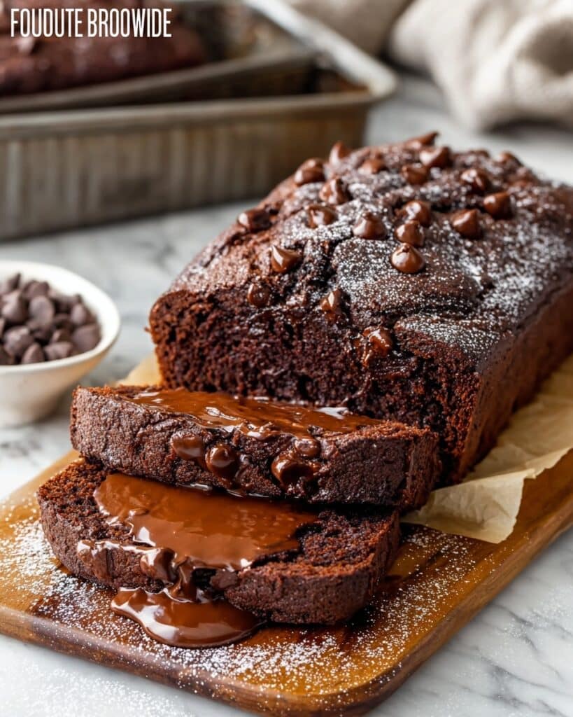 Hot Fudge Brownie Bread with Swirl Recipe