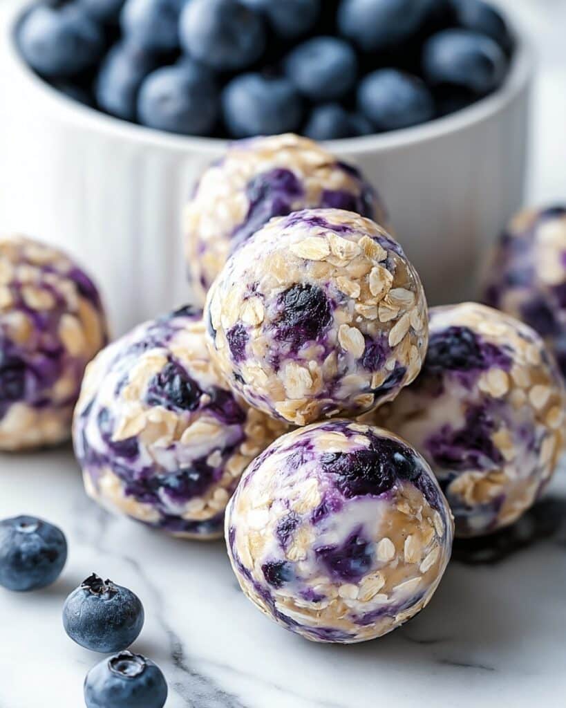 Blueberry Cheesecake Protein Bites Recipe