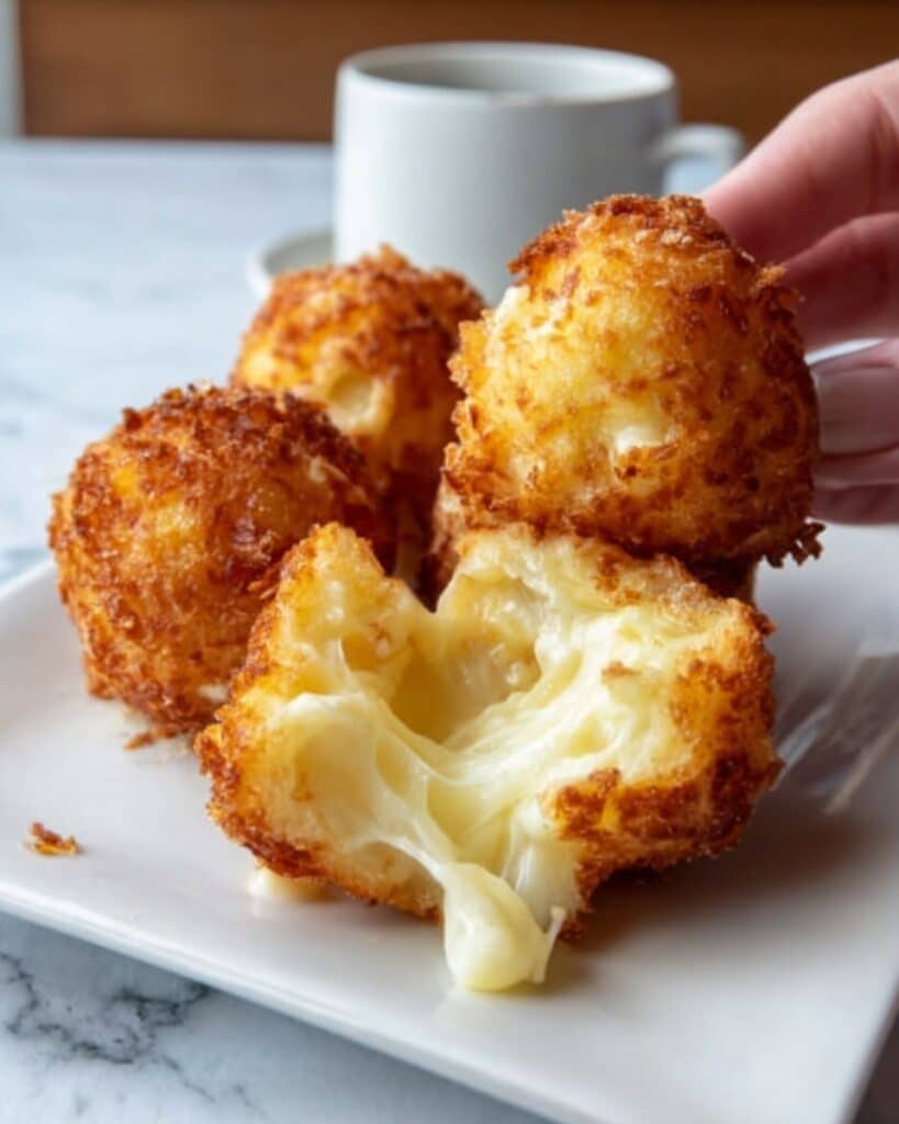 Crispy Mashed Potato Cheese Puffs Recipe