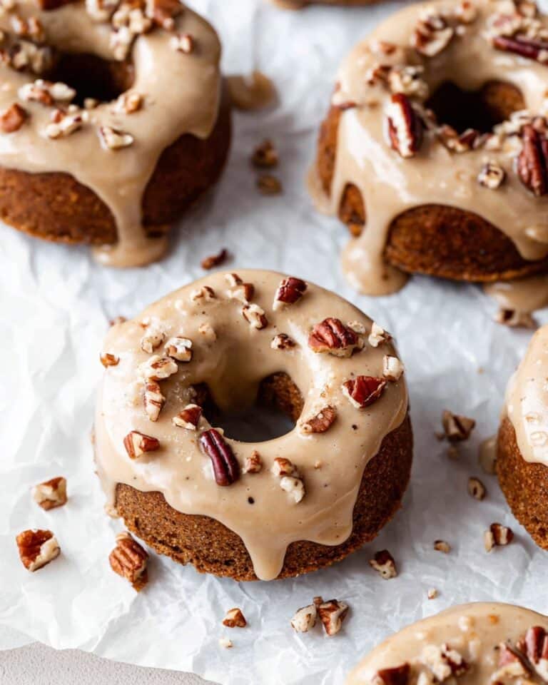 Pumpkin Spice Donuts with Maple Icing Recipe