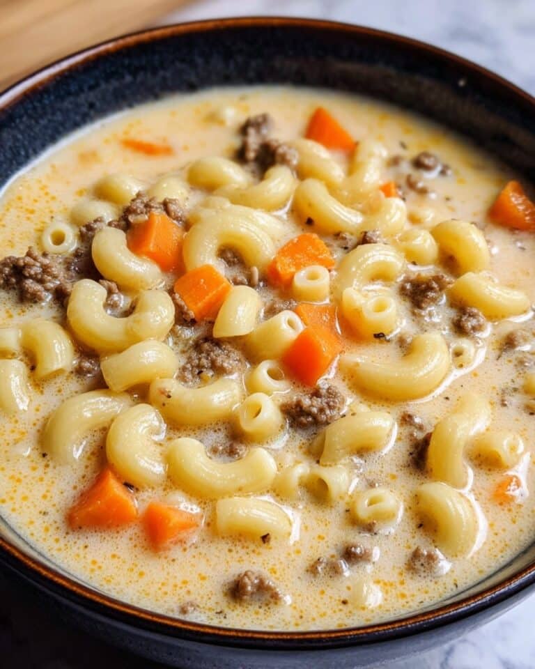 Cheeseburger Macaroni Soup Recipe