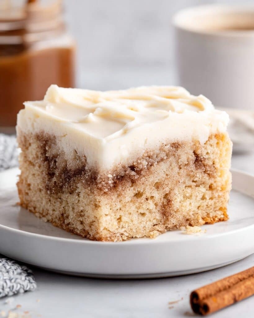 Cinnamon Roll Poke Cake Recipe