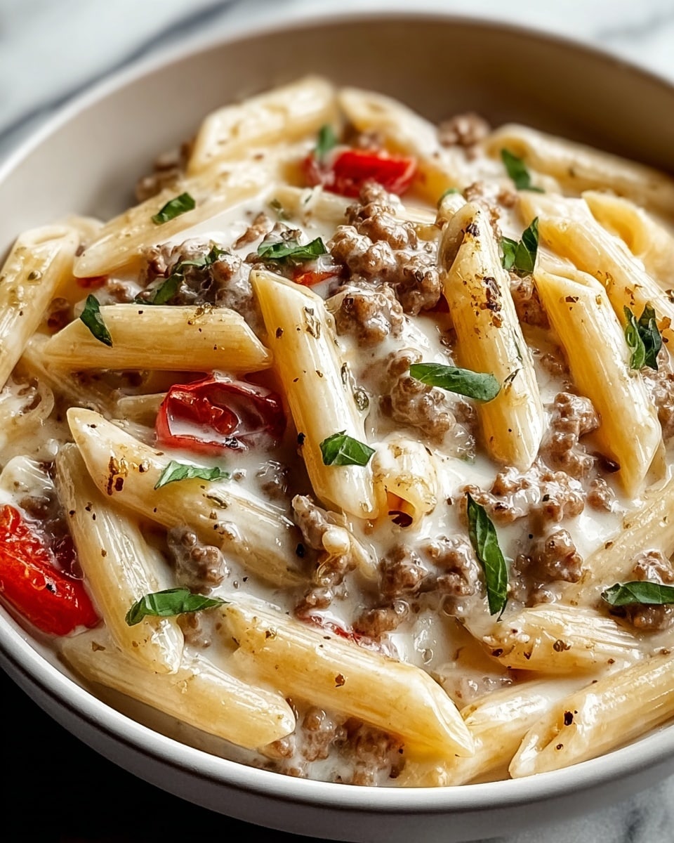 Creamy Rotel Pasta with Ground Beef for Cozy Weeknight Dinners Recipe