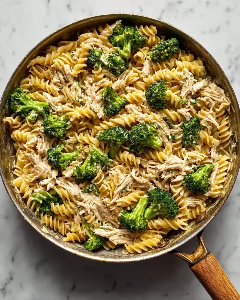 Creamy Rotisserie Chicken Broccoli Pasta Recipe