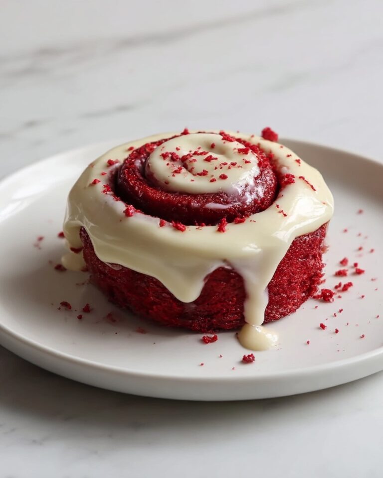 Red Velvet Cinnamon Rolls with Cream Cheese Frosting Recipe