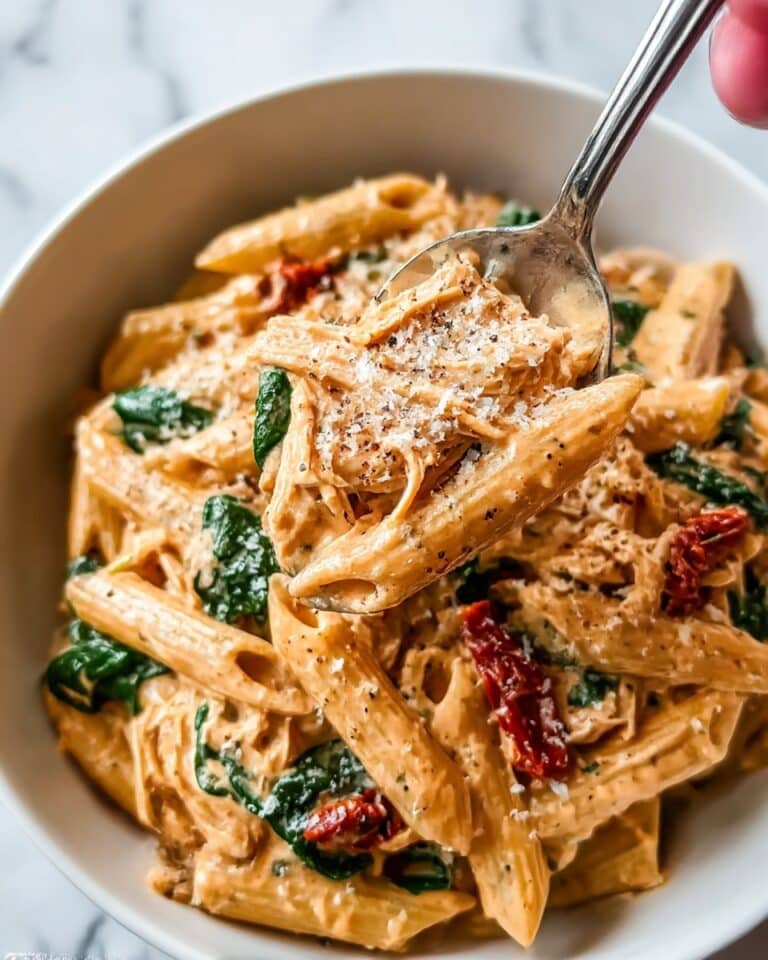 Crockpot Tuscan Chicken Pasta Recipe